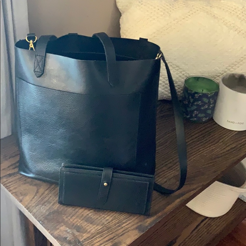 Madewell Medium Transport Tote & Post Wallet